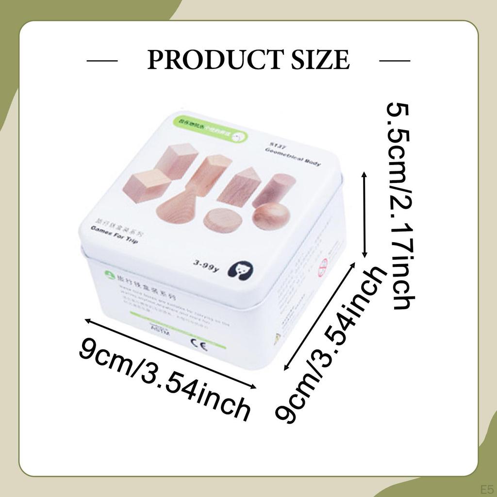 Wood Blocks Building Stacking Learning Counting Creative Playing Math Sorting Toys Small