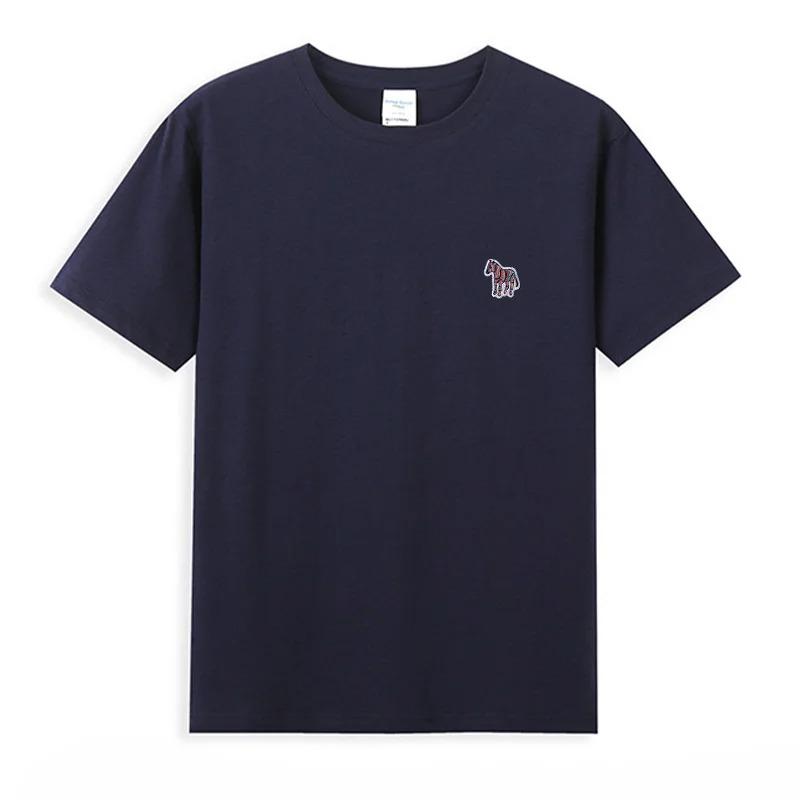 Hot Sales Cotton T-shirt Unisex/Women Summer Luxury Brand Embroidery Korean Style Short Sleeve Tops Fashion Round Neck Classic Tees Unisex