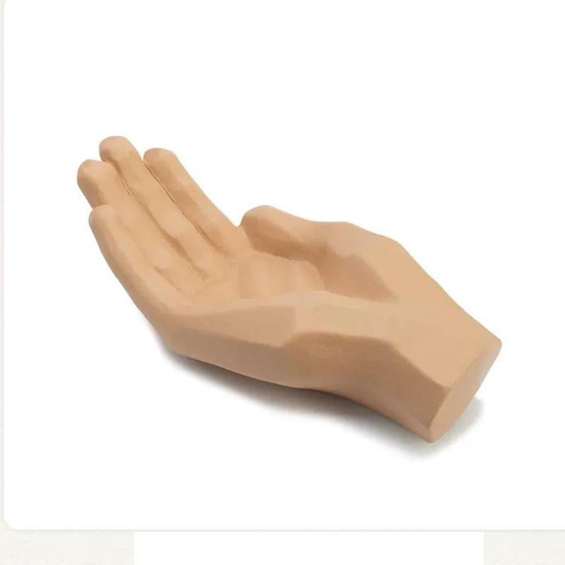 Поделки из смолы Геометрический хрустальный шар Пальма Орнамент Художественная ручная скульптура Обработчик мяча Декоративные фигурки Украшение для дома