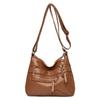 Chinese Women's Bags New Women's Soft Leather Backpacks Large Capacity Shoulder Messenger Bags Middle-aged Mother Bags