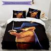 3pcs Puss In Boots Bedding Set Duvet Cover Closure Includes 1 Duvet Cover & 2 Pillowcases, Soft and Comfortable for All Seasons.