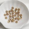 Браслет из позолоченного 14K золота с филигранным подсолнухом и жемчужной бусиной-колпачком для изготовления украшений своими руками