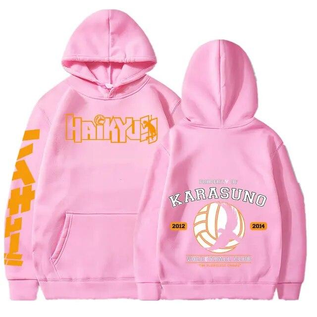 Haikyuu толстовка с капюшоном в стиле аниме Karasuno, свитшот большого размера для старшей школы, пуловер для женщин и мужчин, флисовая одежда для косплея