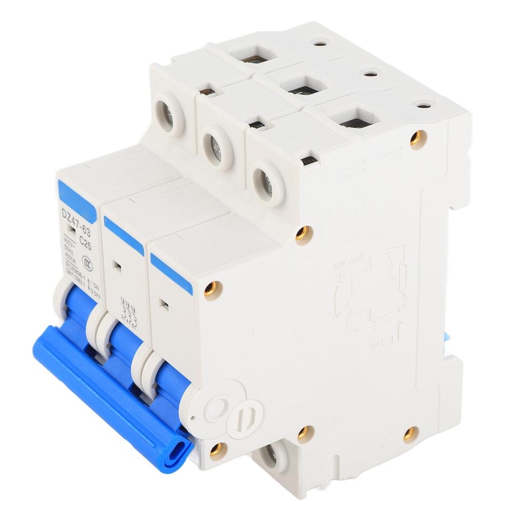 DZ47‑63 C25 3P 25A 400V Миниатюрный УЗО УЗО