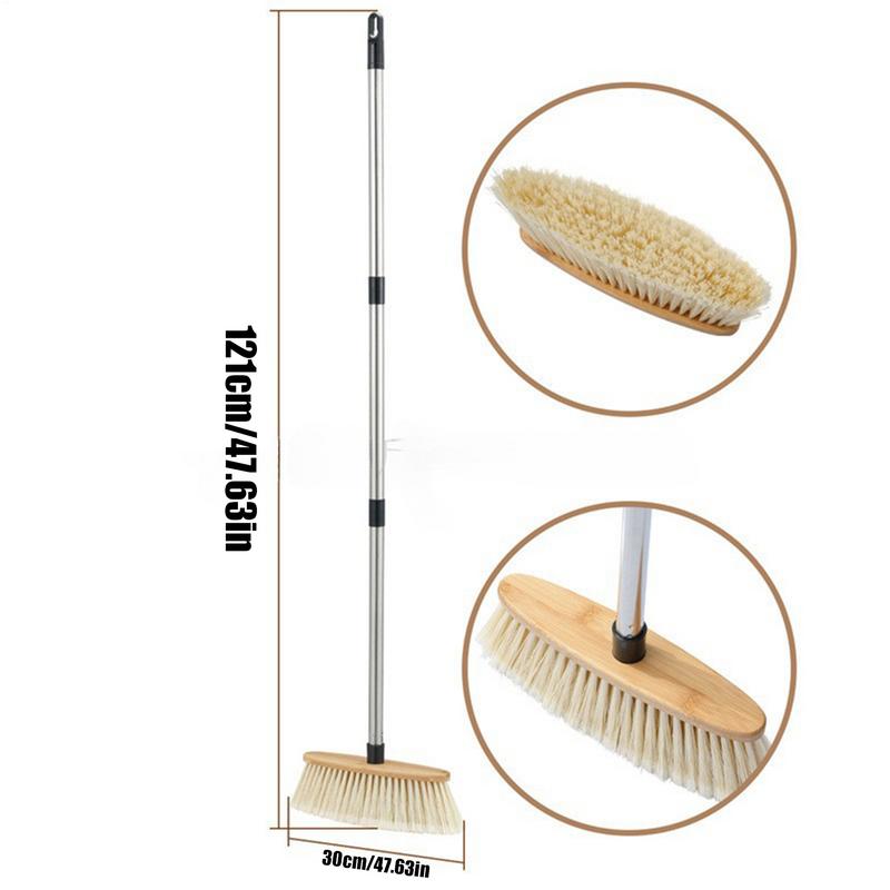 Щетка для мытья пола с выдвижной ручкой, многофункциональная щетка с телескопической ручкой для пола, плитки, ванной комнаты, кухни, гаража
