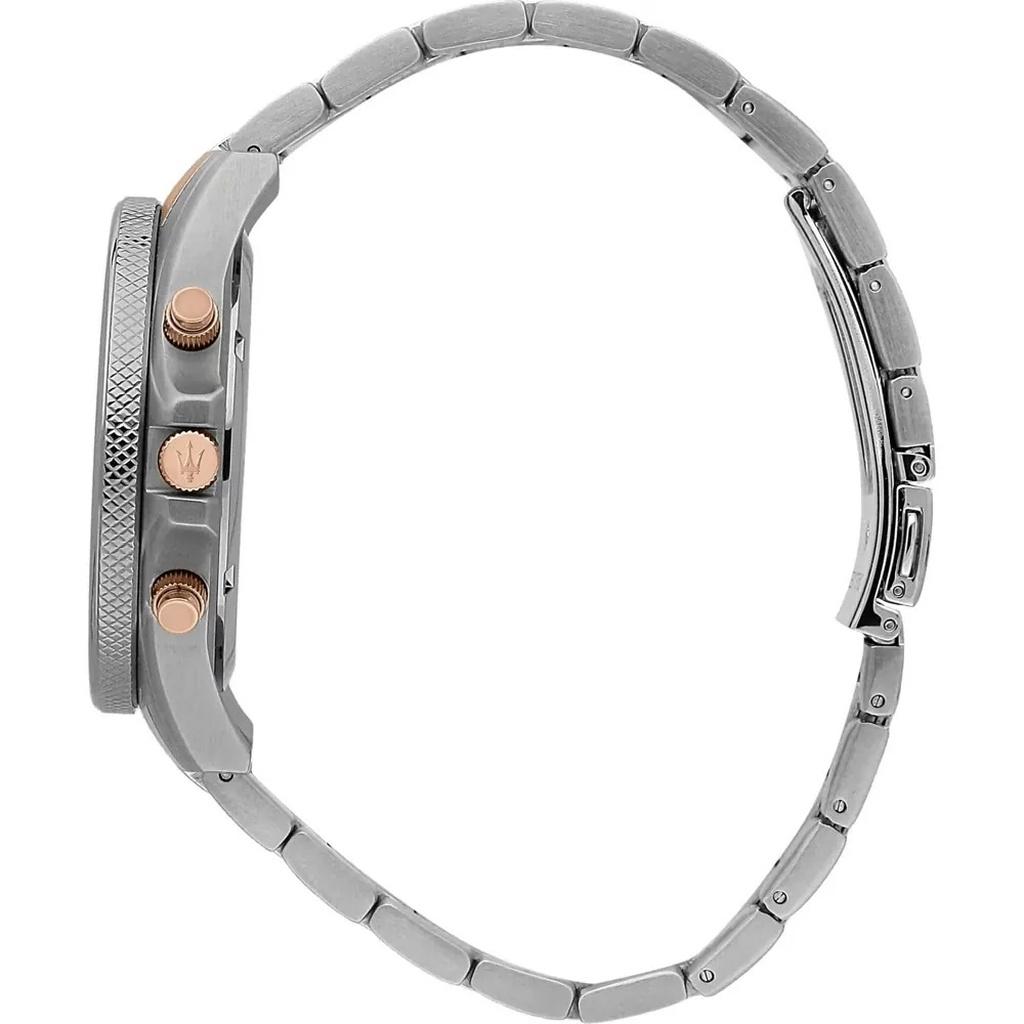 Maserati Sfida Chronograph Two Tone Stainless Blue Dial Quartz R8873640022 100M Men's Watch