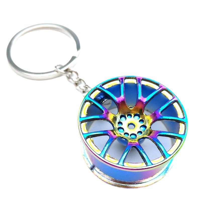 Персонализированный брелок в виде автомобильного колеса - металлический кулон, аксессуар для креативных подарков