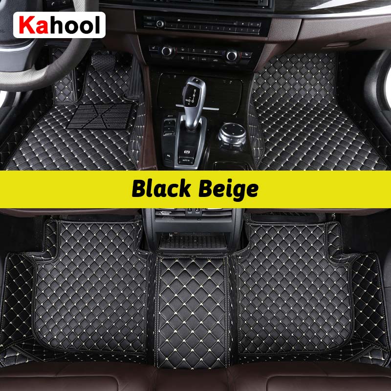 KAHOOL Custom Car Floor Mats For Mitsubishi Pajero V73 V77 V93 V97 Auto Carpets Foot Coche Accessorie