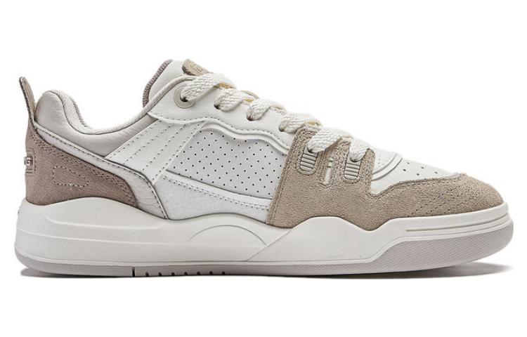 Women's Sneakers Li-Ning Li Ning Jiangyue Cushioning Low top Skateboard Shoes Women's White Gray Brown