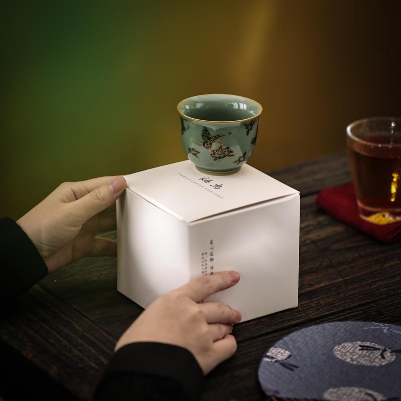 Tea cups for stove tea brewing, celadon master cups, high-end tasting cups, tea sets, large tea cups, single cups, personal tea cups