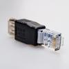 USB A Гнездо F к Ethernet RJ45 Штекер Адаптер для роутера Разъем Розетка Сеть LAN AVE