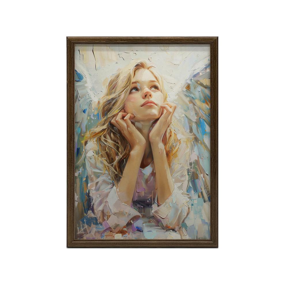 Plakat Niebiańskie Refleksje Plakat Niebiańskie Refleksje, 50X70 Cm, Rama Aluminiowa Czarna, Papier Matowy 230 Gsm