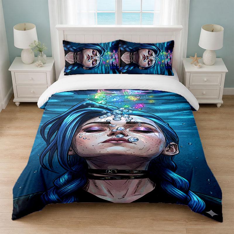 Arcane Bedroom 3Pcs Bedding Set Soft Bed Sheet Pillowcases Home Bedding Decoration