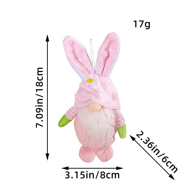 Пасхальный Гном Заяц Цветной Плюшевый Заяц Подвесной Праздничные Товары для Вечеринки Плюшевый Кролик Гоблин Декор Для Гостиной Полки Дома