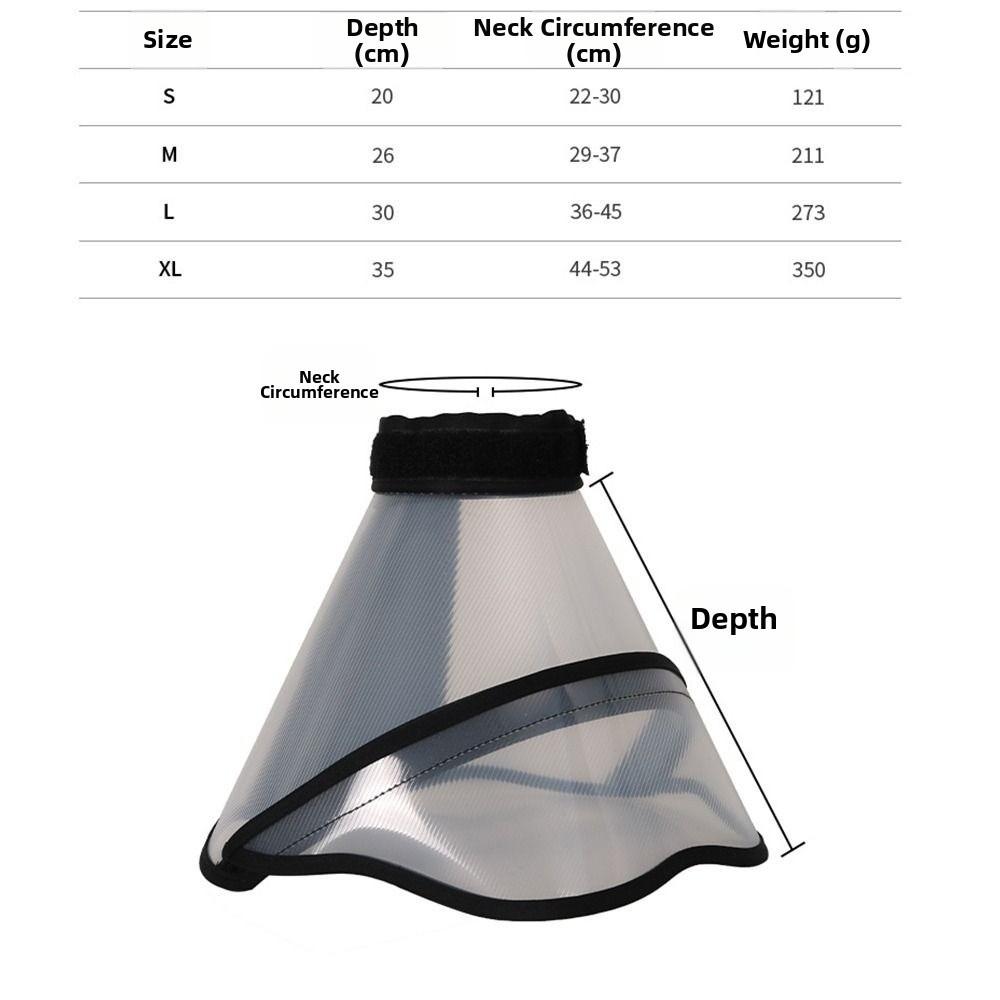 Breathable Dogs Comfy Cones Adjustable Neck Protection Cover Sterilization
