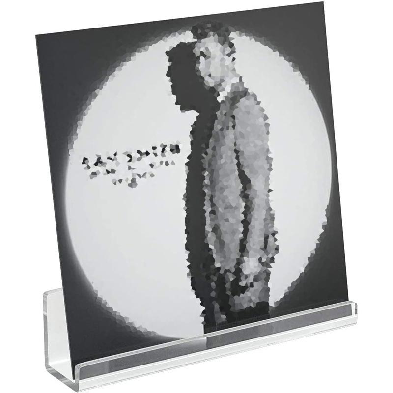1PCS Acrylic Record Display Stand Shelf Clear Wall Mounted Vinyl Record Holder Floating Shelves LP Record Album Storage Rack Cup Holders 5