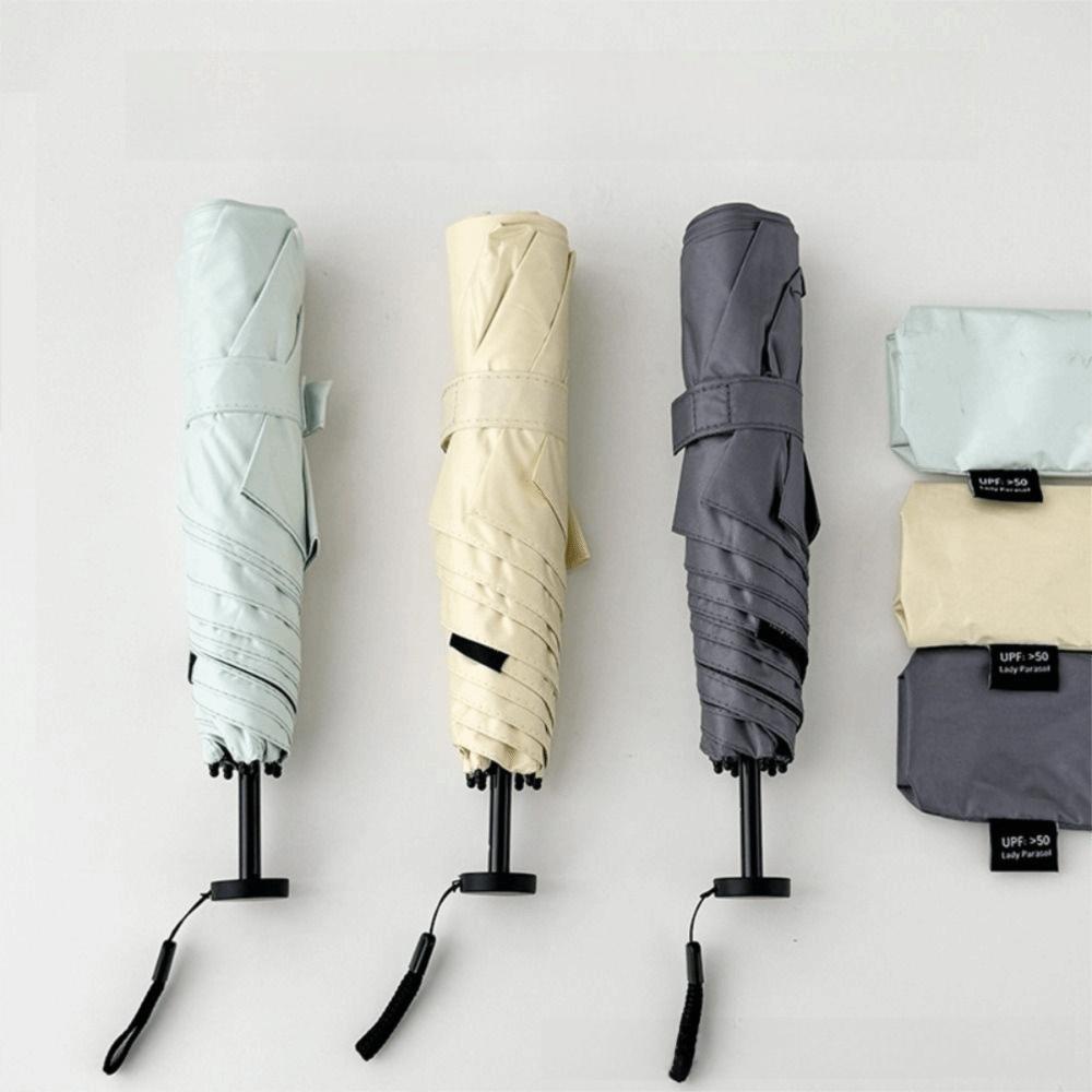 Compact Folding Ultra-Light Umbrella UV Protection Portable Parasol Sunshade Umbrella Daily Carry