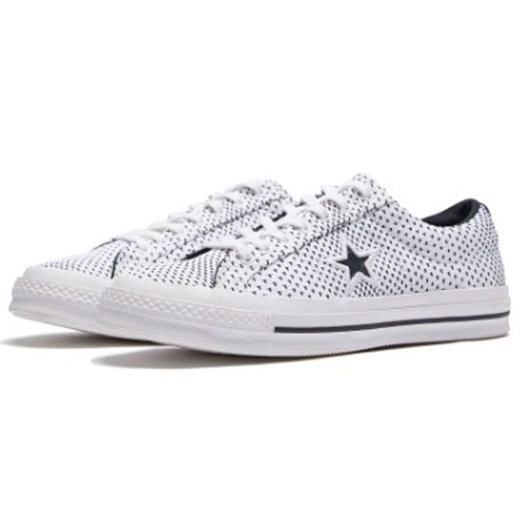 Converse Кеды низкие парусиновые в горошек One Star Унисекс Белые 164605C