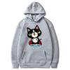 Autumn and Winter Cat Cartoon Printed Hoodie Classic Style College Style Men's and Women's Pullovers Daily Fashion Warm Hoodie