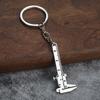 Portable Mini Vernier Caliper Keychain High Precision Metal Ruler Compact Measuring Tool for Camping Survival Gear Gift