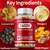 Highly absorbable Coenzyme Q10 supplement, a powerful antioxidant that supports heart health and energy production, and is easily absorbed.