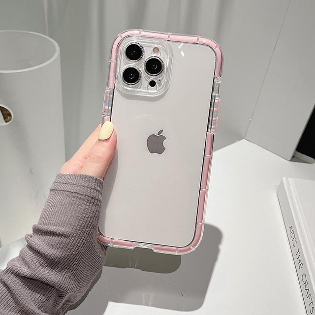 Прозрачный светящийся чехол-бампер для Iphone 14 11 12 13 Pro Max 13pro X Xr Xs противоударный прозрачный силиконовый чехол с воздушным буфером