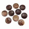 10-100pcs/lot Natural Coconut Shell Buttons 2-Holes Round Wooden Button For Handmade Home Decoration DIY Garment Sewing Material