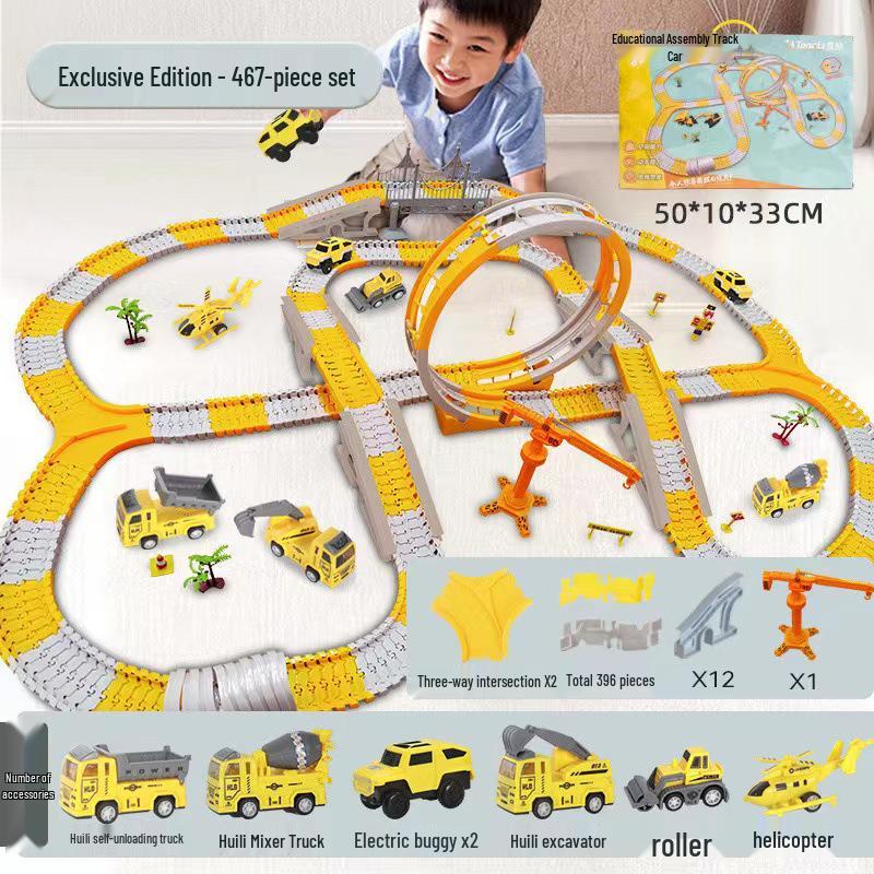 Сделай сам изменяемый трековый автомобиль: Детская образовательная игрушка «Электротехника»