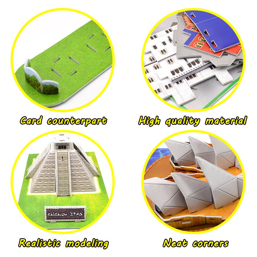 Military Tank 3D DIY Puzzle Model Assembly Paper Jigsaw Puzzle Toys for Children Kid Early Learning Educational Toy Funny Gifts