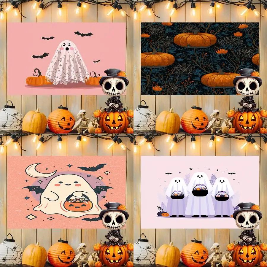 Halloween Ghosts Decor Background Cloth Hanging Cloth Bedroom Bedside Decorative Wall Cloth Rental Dormitory Tapestry