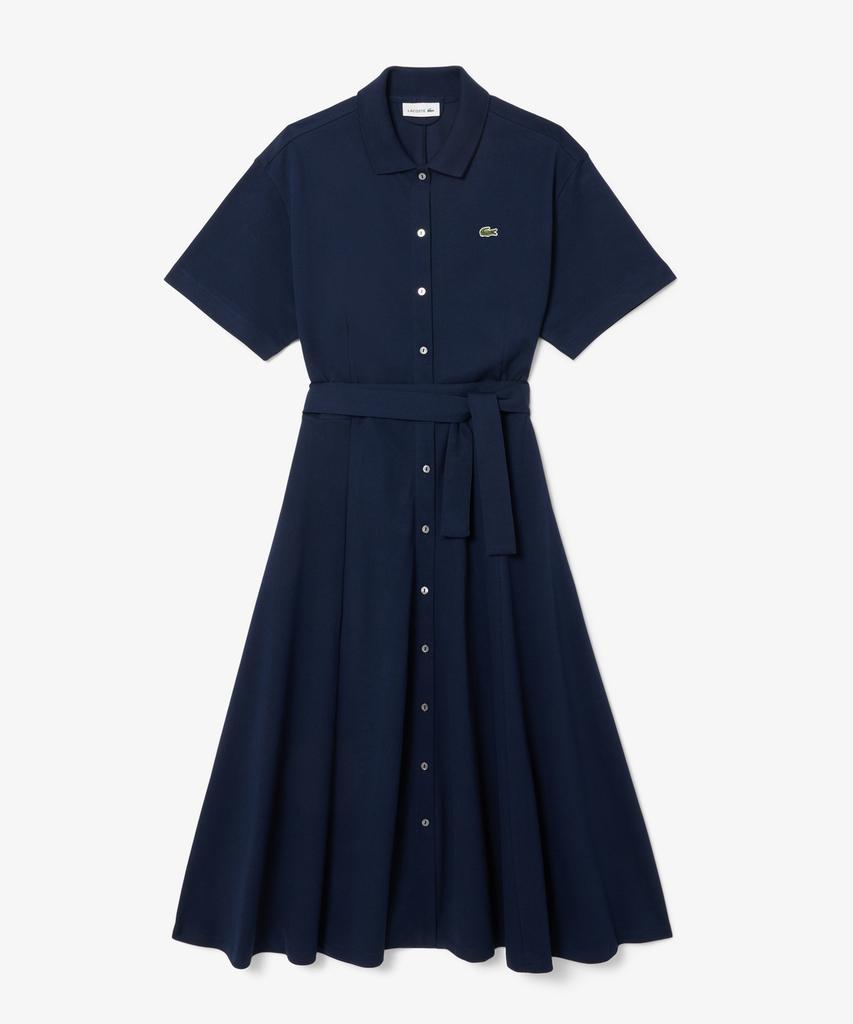 LACOSTE Женское приталенное платье-поло с поясом Ef9621-56G 166