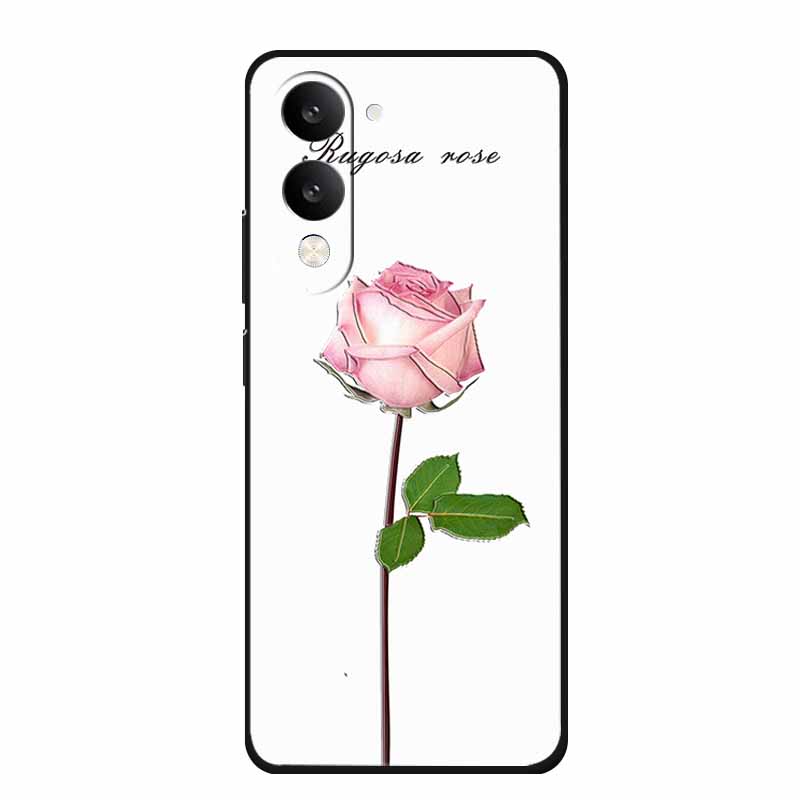 3D Тисненый Чехол Для Vivo iQOO Z10 Lite Чехол Для Телефона Coque Цветы Силиконовый Мягкий Задний Чехол Для Vivo Y29S Y29T Y19s GT 5G Чехол Funda