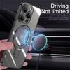Роскошный чехол-подставка для Magsafe для iPhone 16 15 14 13 12 11 Pro Max 16 15 Plus с магнитным кольцом-подставкой, прозрачная акриловая крышка