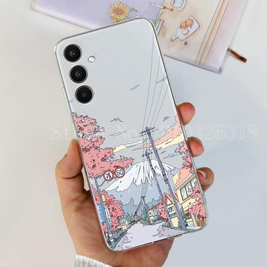Для Samsung Galaxy A14 A24 A34 A54 Чехол Новая Мода Расписной Чехол Мягкий Силикон ТПУ Чехол для Телефона Для Samsung A54 A 14 24 34 Fundas