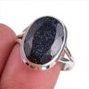 Natural Blue Sunstone Gemstone 925 Solid Sterling Silver Jewelry Ring S.9 d3Z23