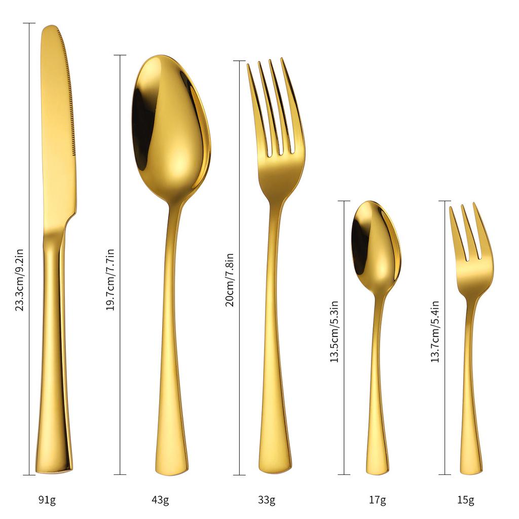 Набор столовых приборов черного цвета из нержавеющей стали, западная посуда, зеркальные столовые приборы, нож, вилка, ложка, столовая посуда, кухонные принадлежности