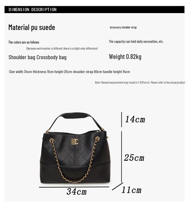 Vintage 2025 Diamond Lattice Hobo Tote: Large Capacity Casual Crossbody Shoulder Handbag