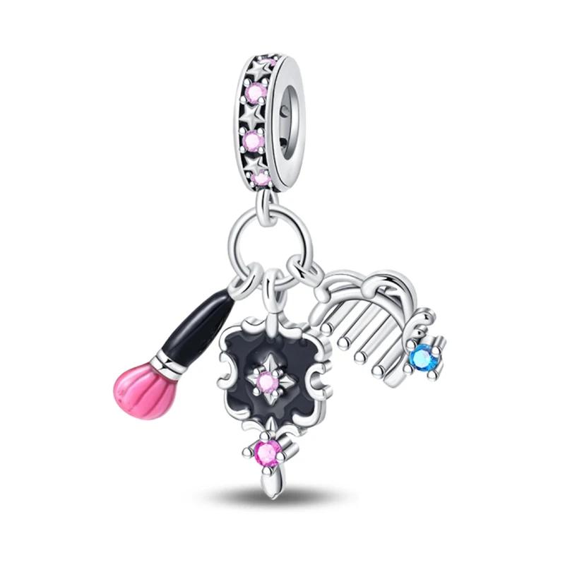 Серия «Креативная семейная жизнь» Швейная машина Ткачество Будильник Фен Шармы Бусины Подходят для DIY браслетов Медь