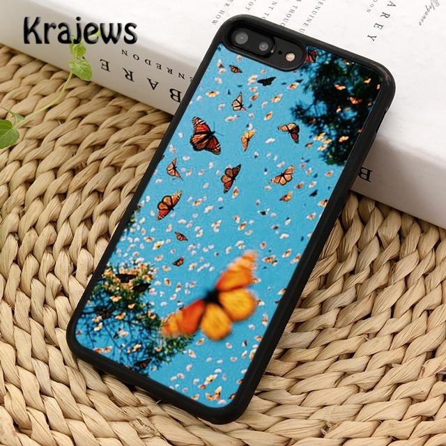 Luxury Blue Butterfly Butterflies Phone Case Cover For iPhone 17 Air 16 15 14 plus 12 13 pro max coque Fundas