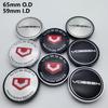 4 шт. 65 мм Зажимы 59 мм Логотип Vossen Значок Центральные колпачки колес Автомобильные колпаки на ступицу Колесные колпаки Колпаки на диски Пылезащитный чехол Замена Автоаксессуары
