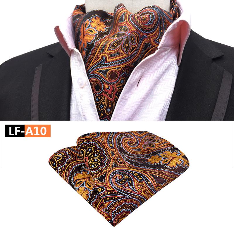 Men's Polyester Retro Tie, Scarf, and Pocket Square Set