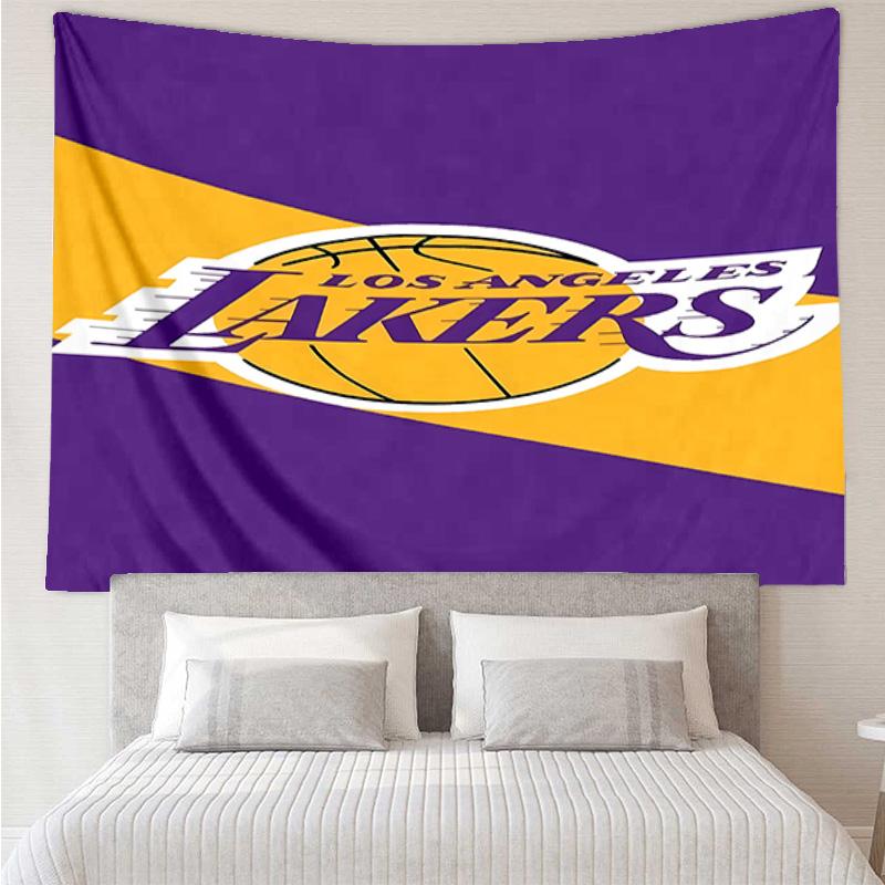 Los Angeles Lakers logo Tapestry for Bedroom Aesthetic Classroom Tapestries Wall Hanging for Living Room Dorm Office,Ideal Creative Gift
