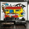 Pippi Longstocking Custom Name Wall Tapestry Aesthetic Wall Hanging Printed Fabric Blanket Decorative Tapestries for Bedroom Living Room Home Decor