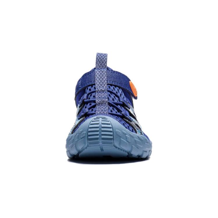 Li Ning Kids Casual Comfortable Non-Slip Anti-Kick Sandals Kids Sandals Blue YKKT022-3