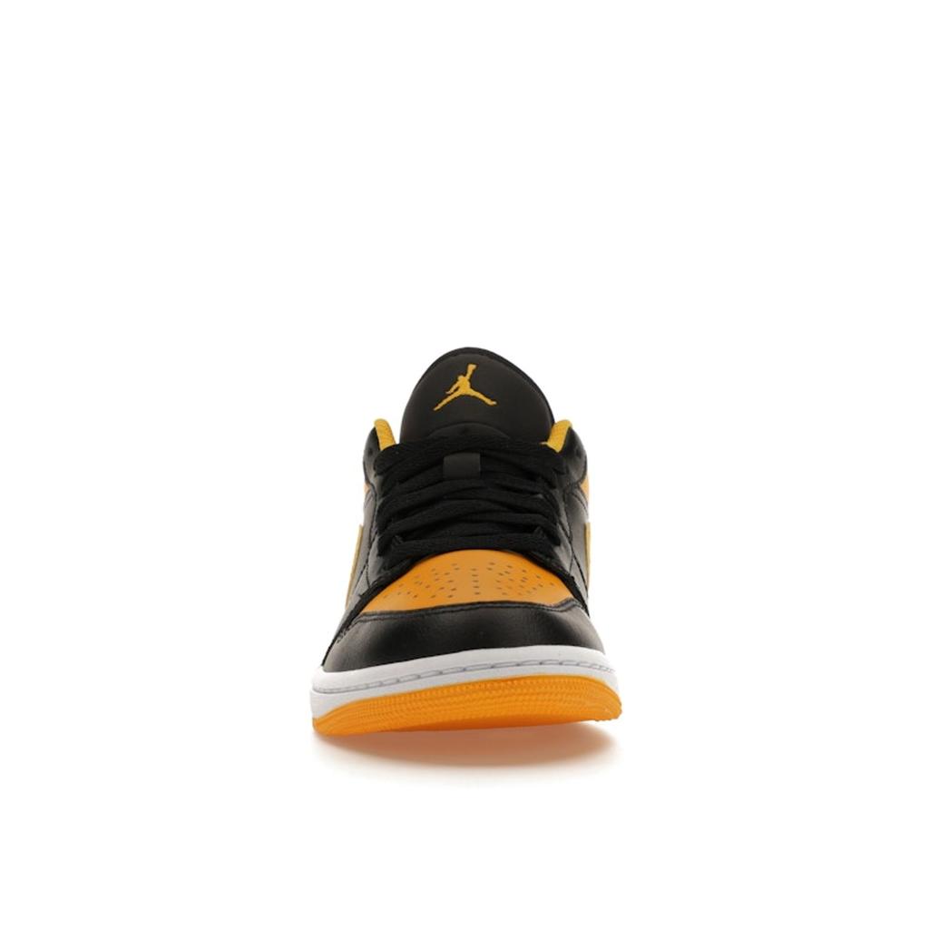 Air Jordan 1 Low Yellow Ochre Men Sneakers Black White 553558-072