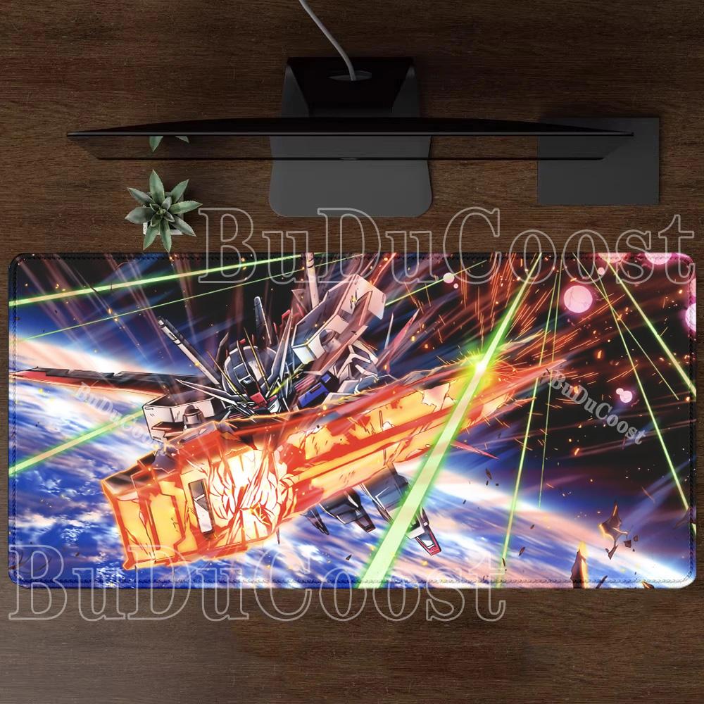 Strike Gundam GAT-X105S Коврик для мыши Аниме Игровой Компьютерный Клавиатура Мышь Коврик Офис HD печать оверлок XXL Нескользящая основа Коврик для стола