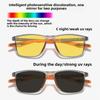 Unisex New Photochromic Night Vision Myopia Glasses Fashion Sports Outdoor Driving Riding Eye Protection Yellow Lens Glasses