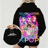K-pop Охотники на демонов Весна и Осень Женское худи Красочный аниме-персонаж Принт Уличная одежда Детская модная толстовка
