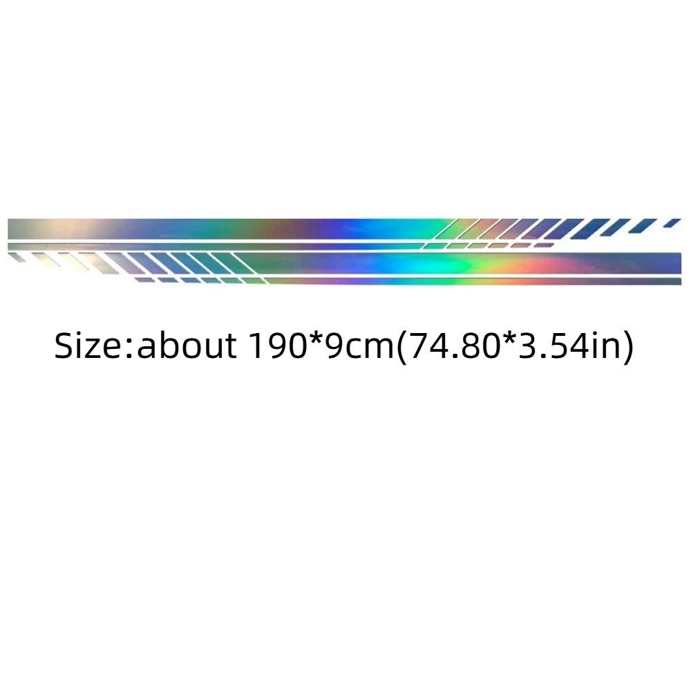2Pcs Multi-color Car Side Stickers Universal Car Side Door Stripe Car Body Side Decal Off-Road