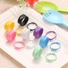 Color Fashion Resin Simple and Cute Snake-shaped Ring European and American Style Ring Popular Female Jewelry